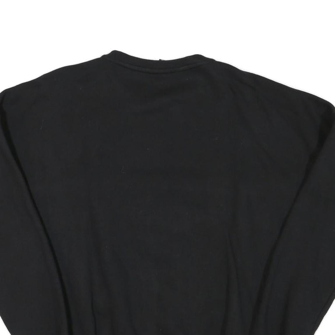 ELLESSE Mens Black & Navy Sweatshirt Crew Neck XS Logo Pocket Sport Casual