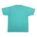 JERZEES Mens Turquoise Blue Ruptured Duck Graphic T-Shirt XL Short Sleeve Crew