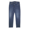 LEVI'S 502 BIG E Mens Jeans Blue Slim Straight Denim Medium W33 L34 Slim Fit Zip