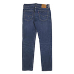 LEVI'S 502 BIG E Mens Jeans Blue Slim Straight Denim Medium W33 L34 Slim Fit Zip