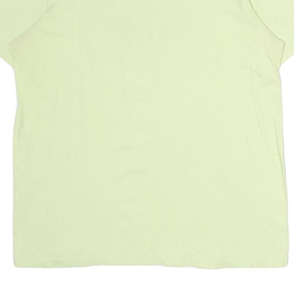 NIKE Womens Yellow Graphic T-Shirt L Short Sleeve Crew Neck Casual Wear