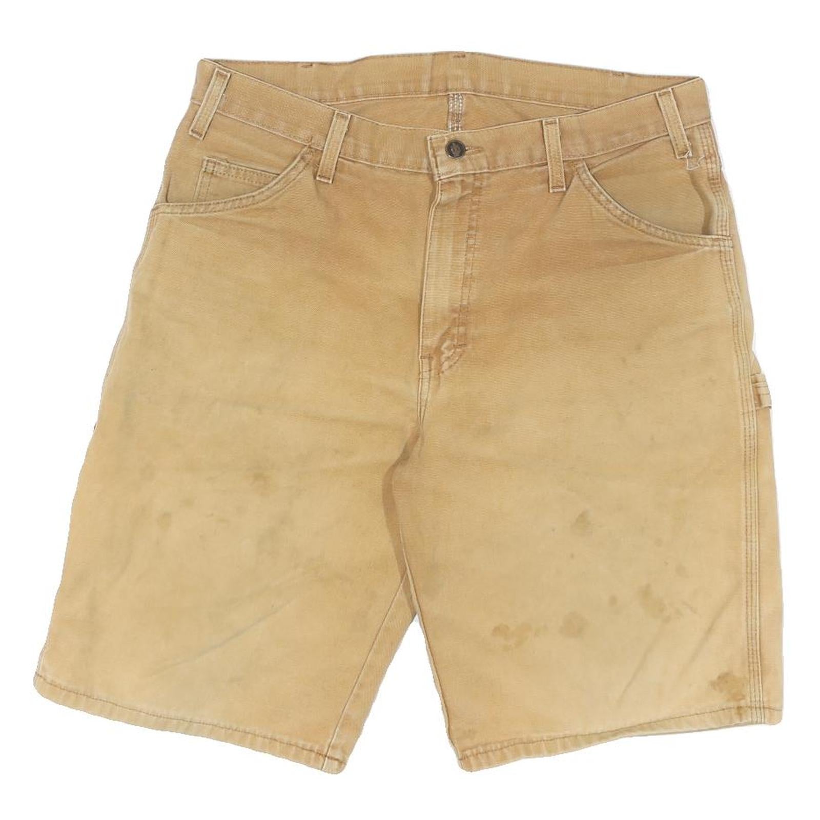 DICKIES Mens Shorts Beige Casual L W34 Cotton Workwear