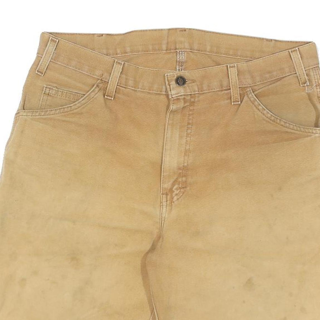 DICKIES Mens Shorts Beige Casual L W34 Cotton Workwear
