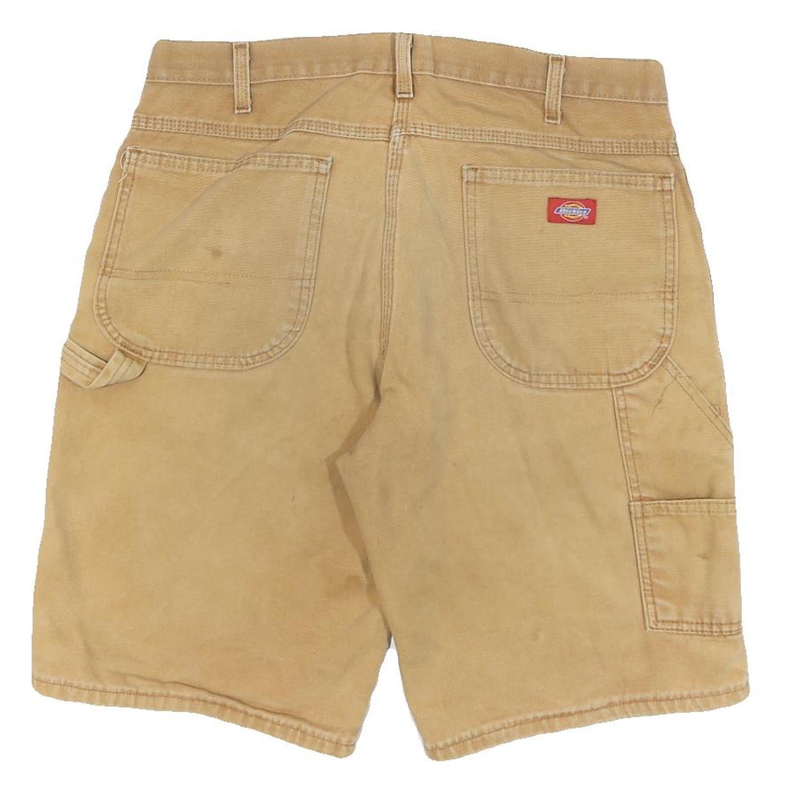 DICKIES Mens Shorts Beige Casual L W34 Cotton Workwear