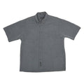 BARACUTA Mens Grey Short Sleeve Shirt L Button Down Collar Casual Comfortable