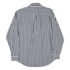 MCGREGOR Mens Blue & White Check Shirt L Cotton Blend Classic Fit Long Sleeve