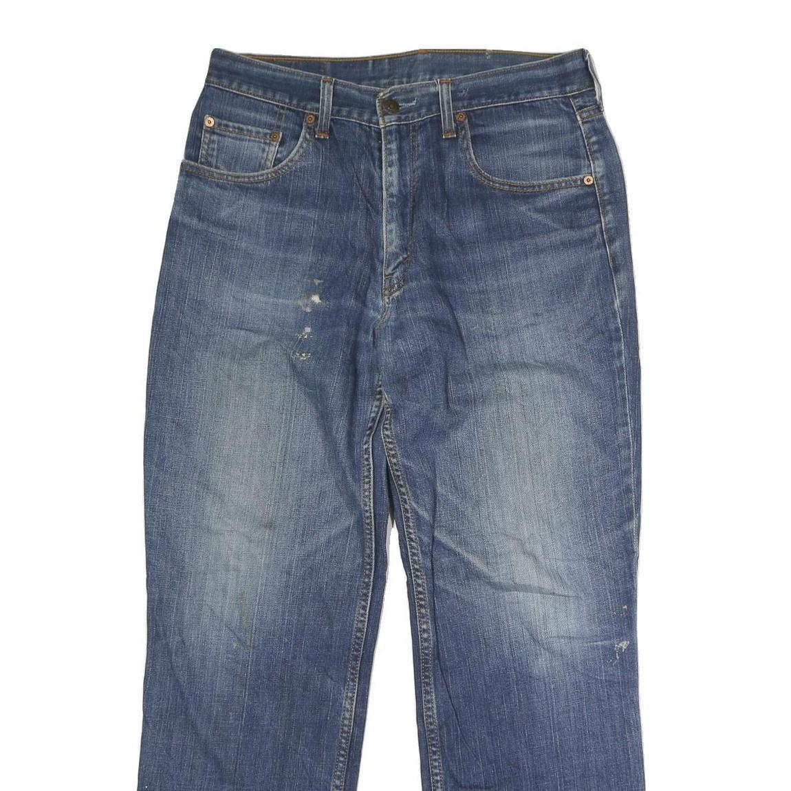 LEVI'S Mens Jeans Blue Regular Straight Denim W32 L30 Casual Classic Button