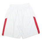 NIKE Mens White & Red Sports Casual Shorts M W28 Lightweight Comfort