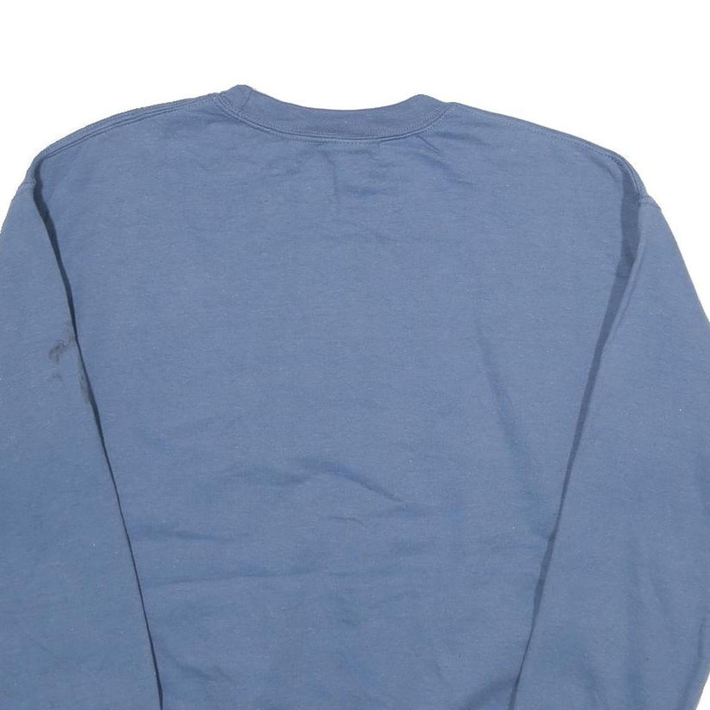 GILDAN Mens Blue Crew Neck M Manhattan Beach California Sweatshirt Cotton Blend