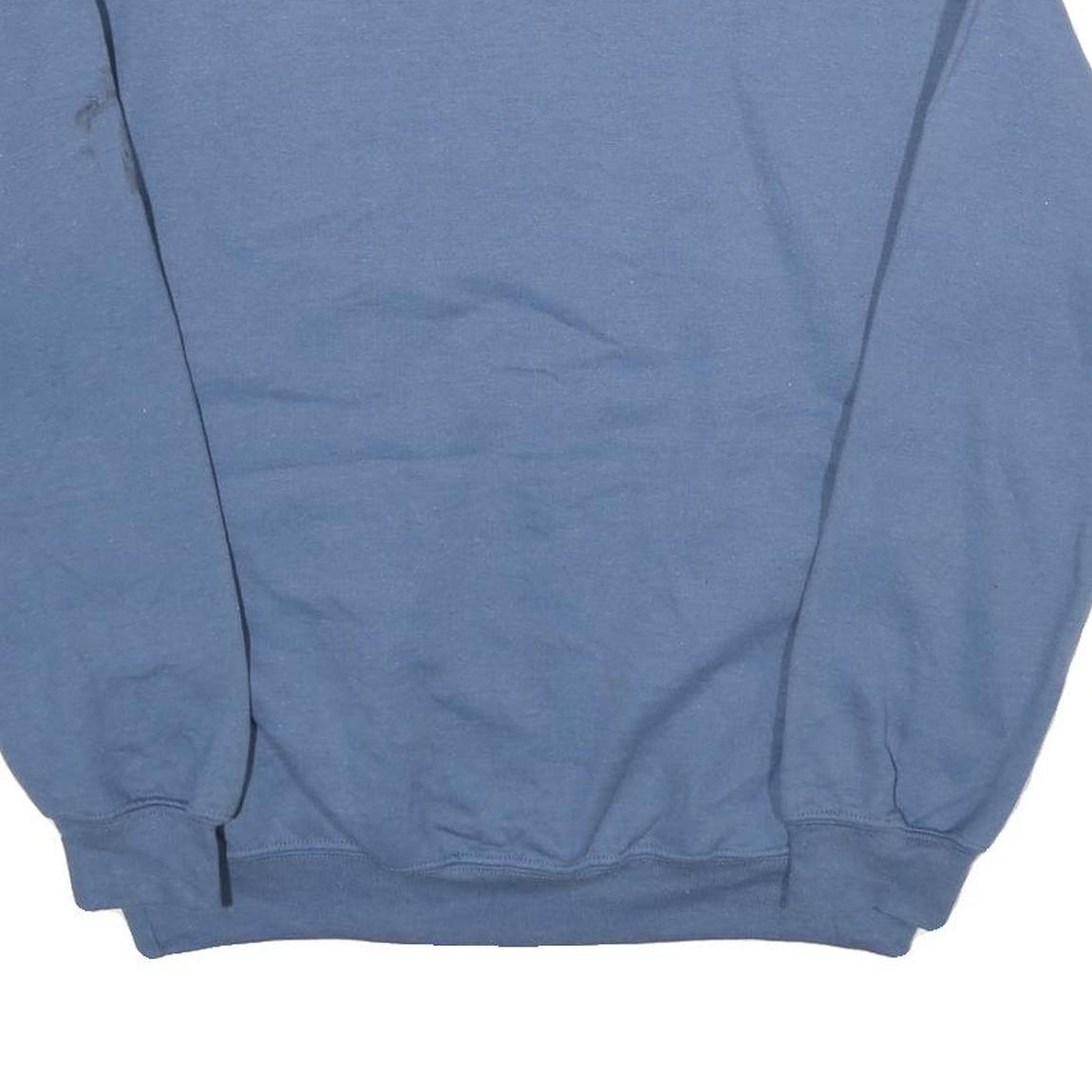 GILDAN Mens Blue Crew Neck M Manhattan Beach California Sweatshirt Cotton Blend