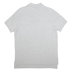POLO RALPH LAUREN Mens Grey Short Sleeve Plain L Cotton Polo Shirt Classic
