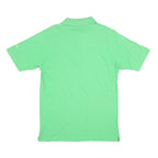 BURBERRY Mens Green Polo Shirt M Cotton Blend Short Sleeve Embroidered Logo