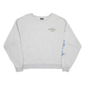 HARD ROCK CAFE Womens Grey Sweatshirt S Logo Print Casual Crew Neck Long Sleeve