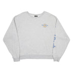 HARD ROCK CAFE Womens Grey Sweatshirt S Logo Print Casual Crew Neck Long Sleeve
