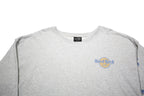 HARD ROCK CAFE Womens Grey Sweatshirt S Logo Print Casual Crew Neck Long Sleeve