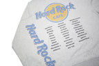 HARD ROCK CAFE Womens Grey Sweatshirt S Logo Print Casual Crew Neck Long Sleeve