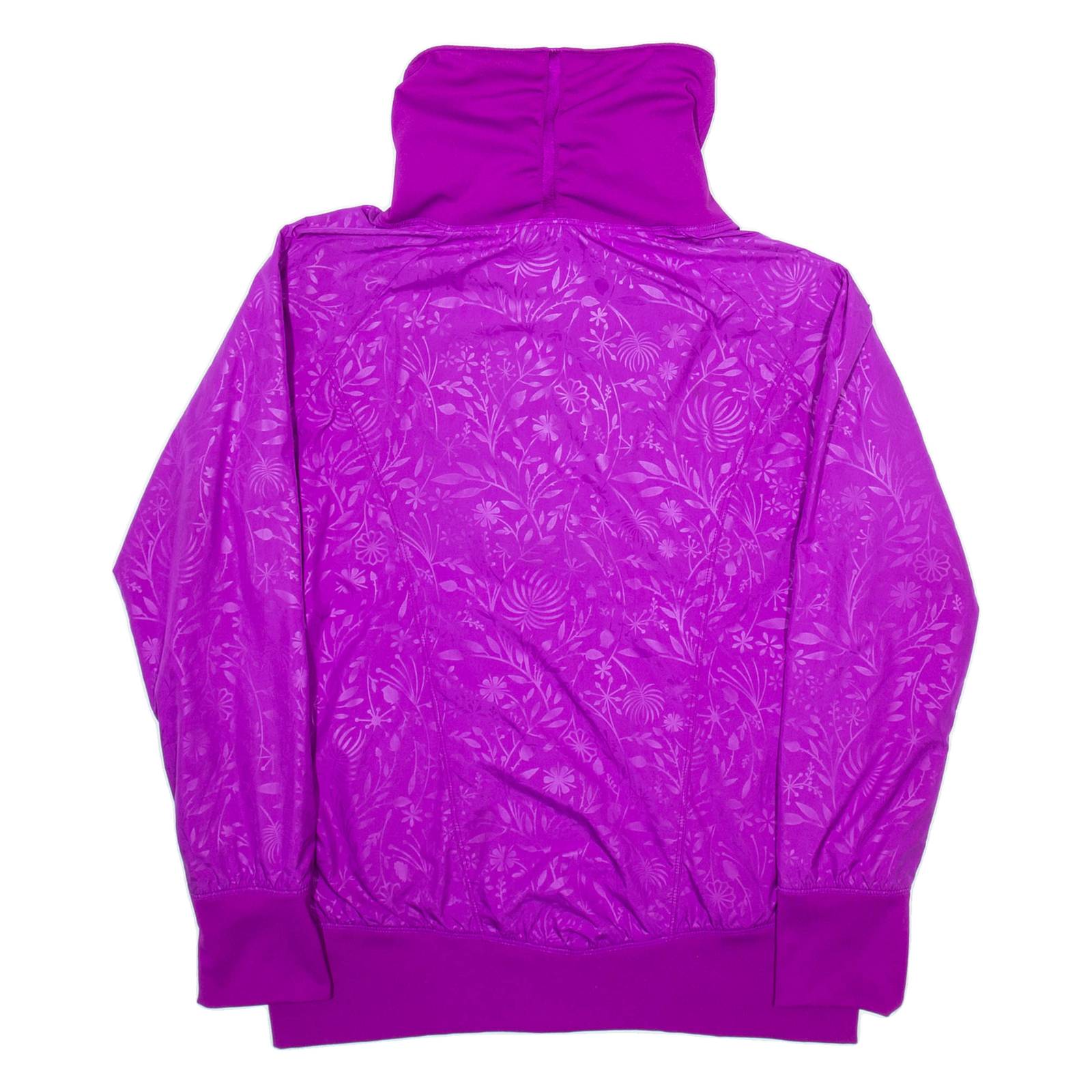 NIKE Womens Track Jacket Purple L