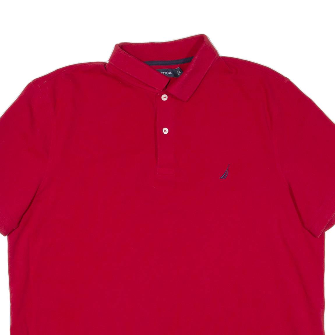 NAUTICA Mens Polo Shirt Red XL