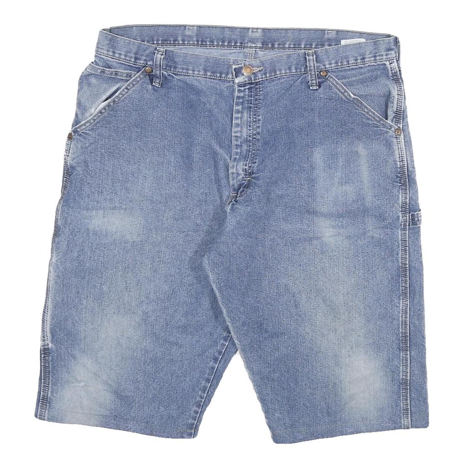 WRANGLER Mens Denim Blue Casual Shorts 3XL W38 Cotton Blend Relaxed Fit