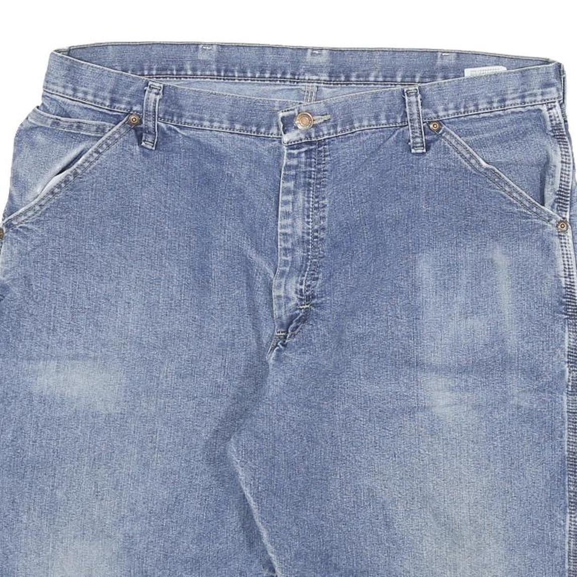WRANGLER Mens Denim Blue Casual Shorts 3XL W38 Cotton Blend Relaxed Fit