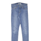 LEVI'S Womens Slim Blue Jeans Denim Light W26 L32 Classic Stretch Zip