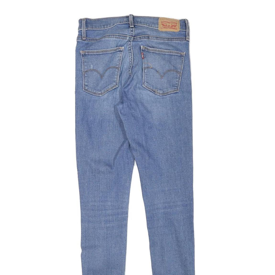 LEVI'S Womens Slim Blue Jeans Denim Light W26 L32 Classic Stretch Zip