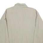 LET'S GO Mens Beige Cotton Zip Jacket XL Plain Casual Light Comfort