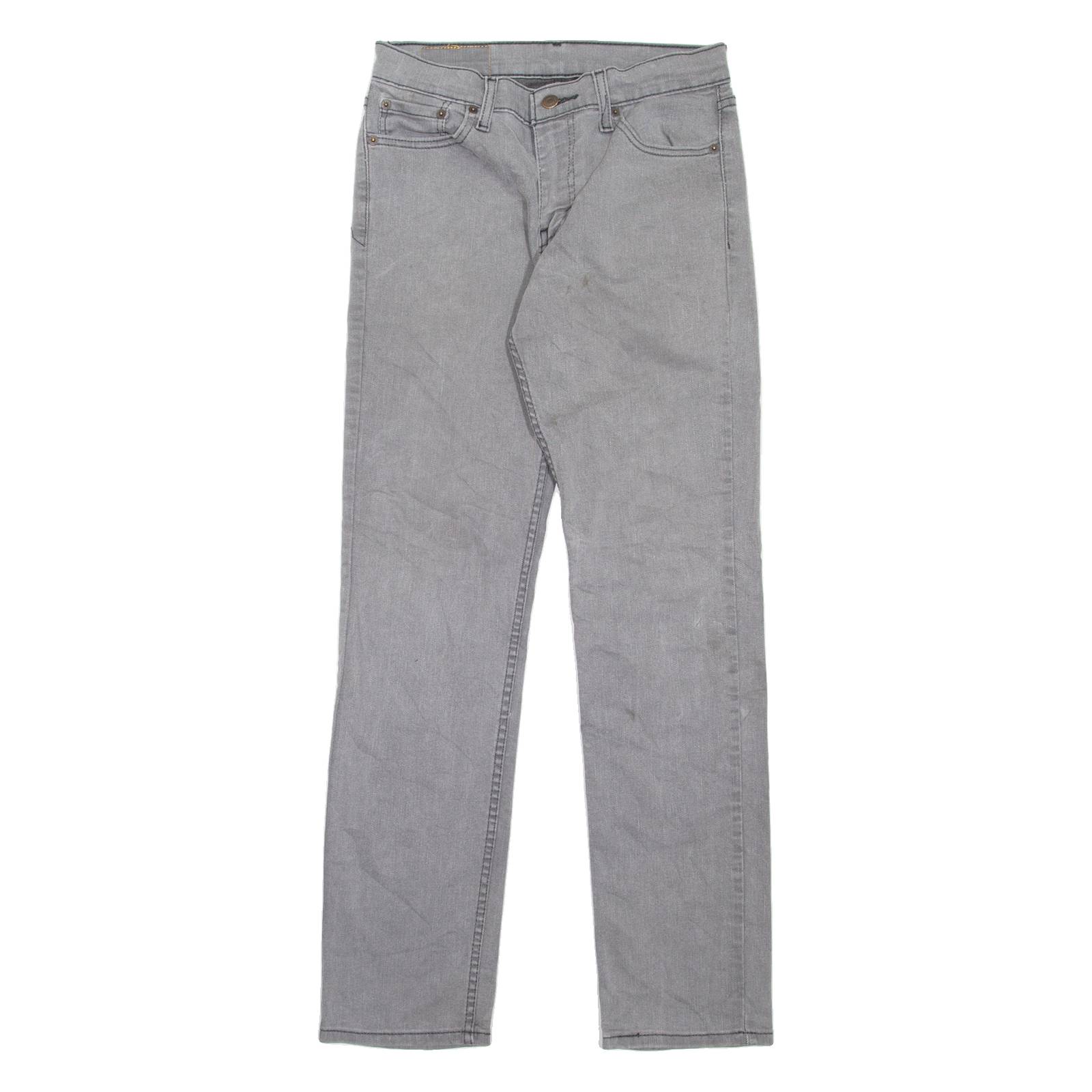 LEVI'S 511 Jeans Mens Grey Slim Straight W30 L32