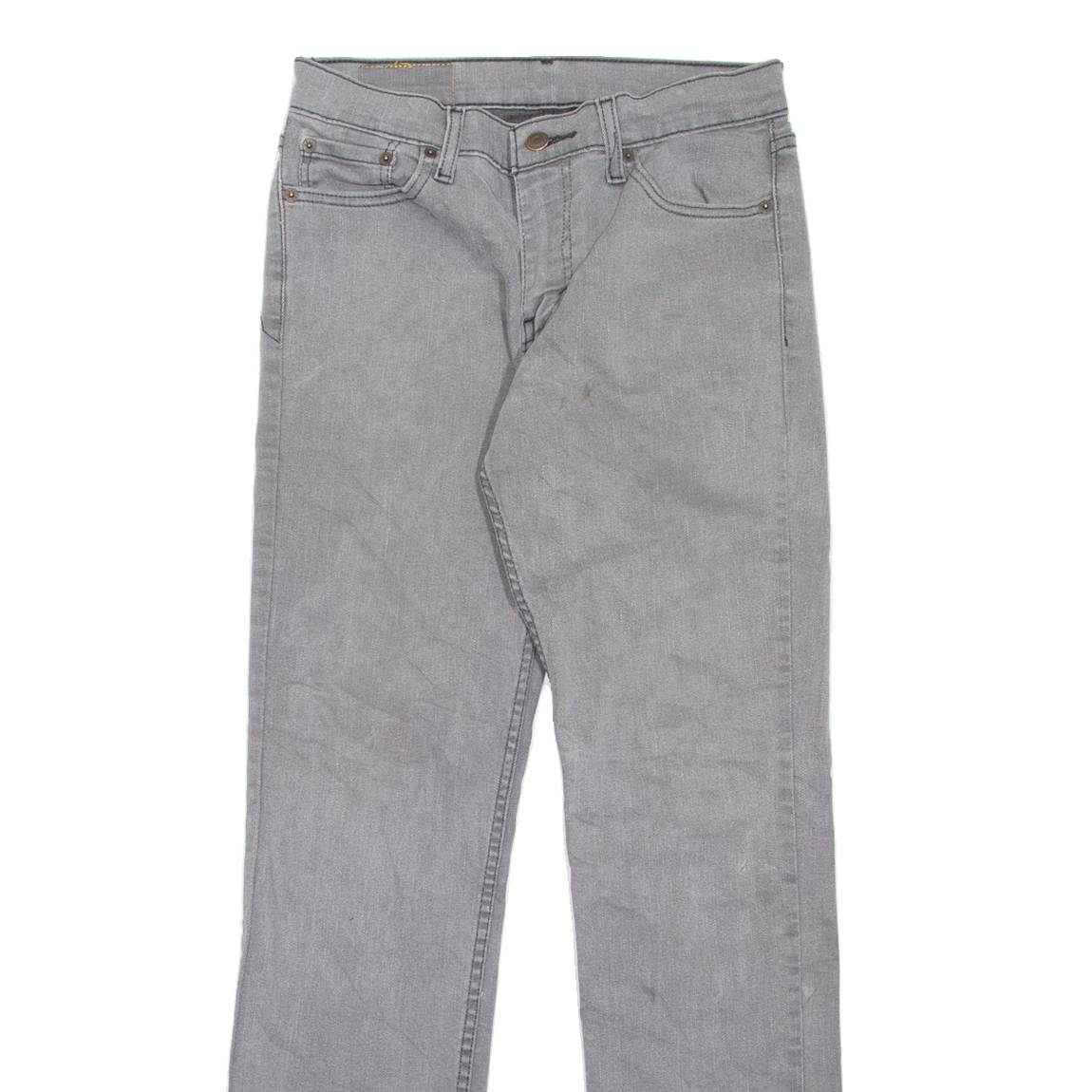 LEVI'S 511 Jeans Mens Grey Slim Straight W30 L32