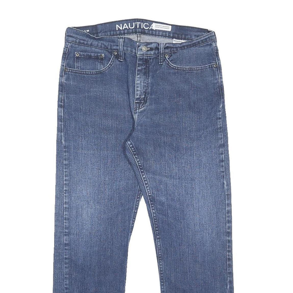 NAUTICA Mens Jeans Blue Regular Straight Denim Medium W32 L30 Classic Cotton