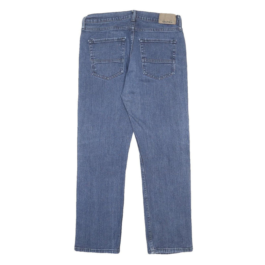 NAUTICA Mens Jeans Blue Regular Straight Denim Medium W32 L30 Classic Cotton