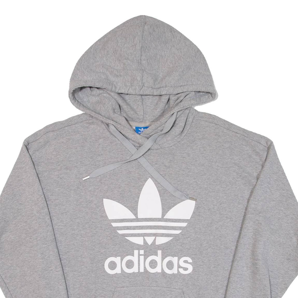 ADIDAS Womens Grey Hoodie UK 10