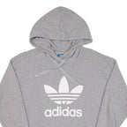 ADIDAS Womens Grey Hoodie UK 10