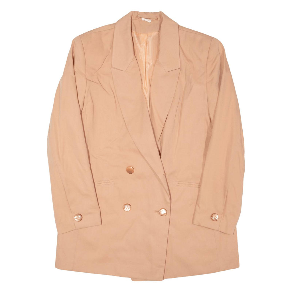 Womens Blazer Jacket Pink 90s L
