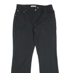 LEVI'S 550 Bootcut Womens Jeans Black Relaxed Cotton Blend W32 L30 Classic Zip