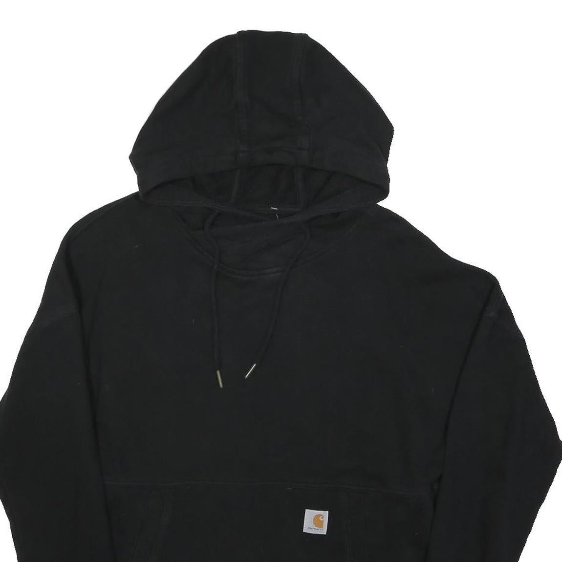 CARHARTT Mens Black Hoodie XS Cotton Blend Pullover Pocket Casual