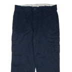 DICKIES Cargo Mens Trousers Blue Relaxed Straight W38 L30