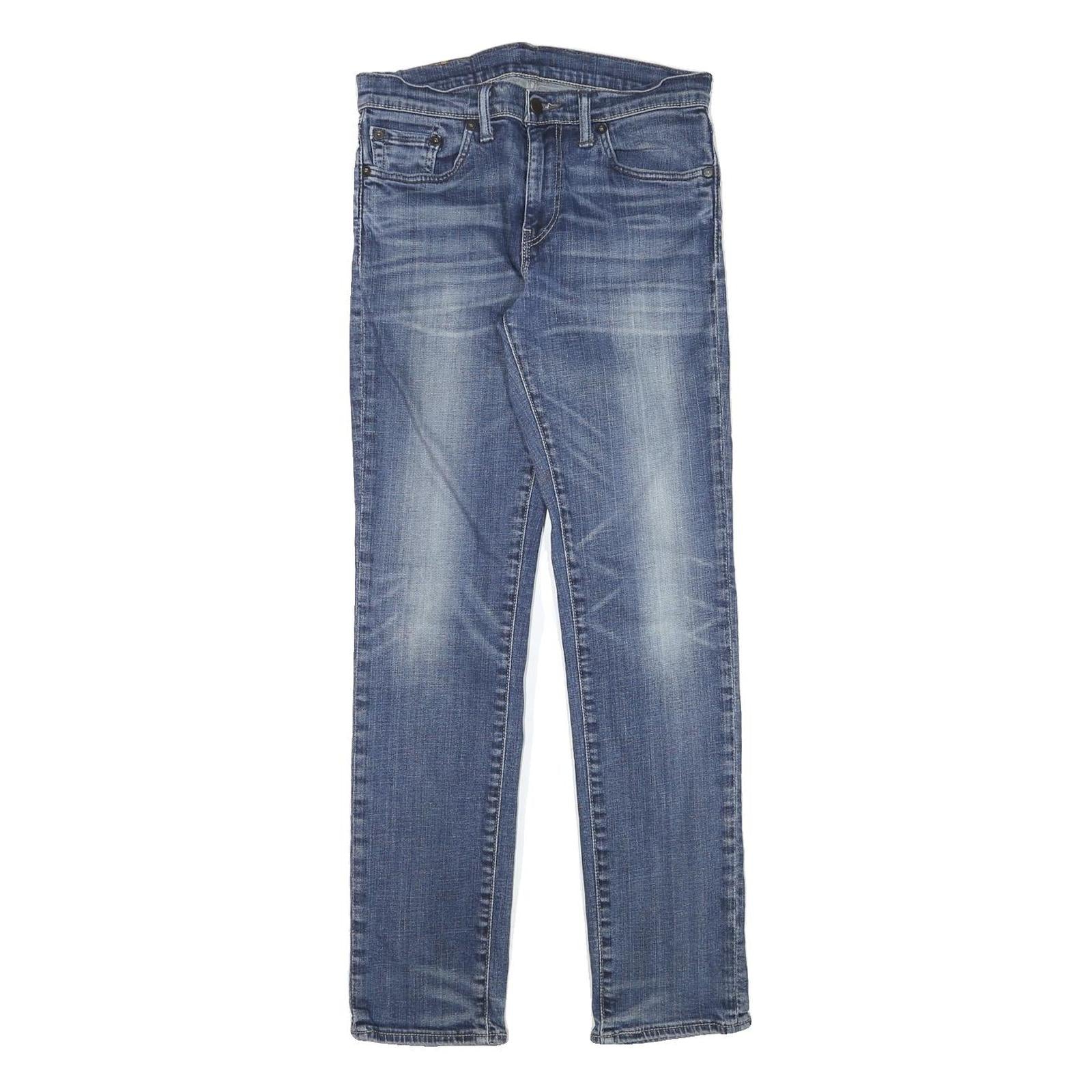 LEVI'S Mens Jeans Blue Slim Skinny Denim Medium W28 L30 Stylish Zip