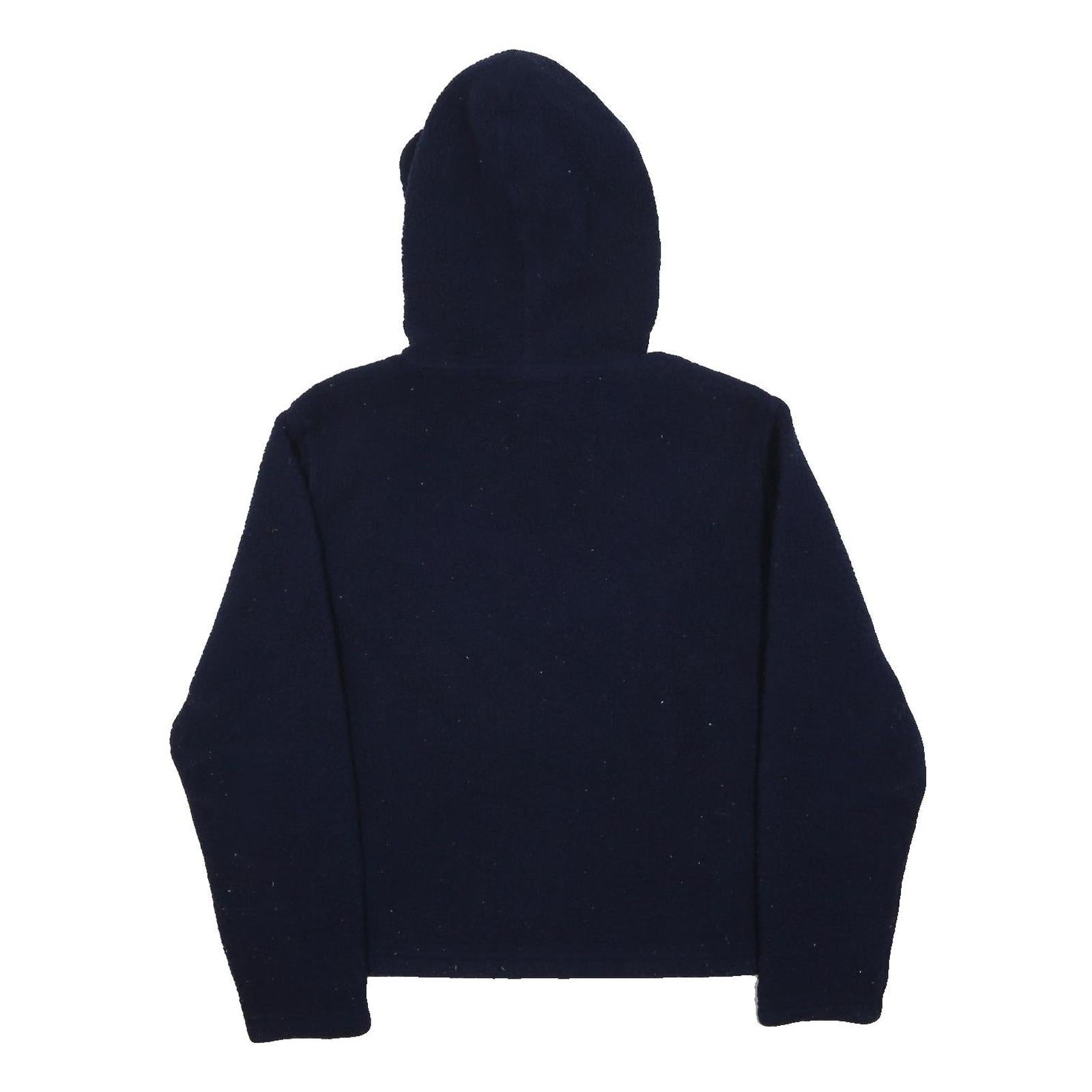 FILA Mens Navy Blue Hoodie M Polyester Pullover Logo Sweatshirt