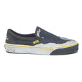 VANS Slip-On Mens Canvas Trainers Black & Grey UK 7 National Geographic