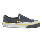 VANS Slip-On Mens Canvas Trainers Black & Grey UK 7 National Geographic