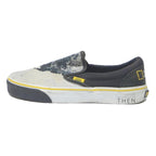 VANS Slip-On Mens Canvas Trainers Black & Grey UK 7 National Geographic