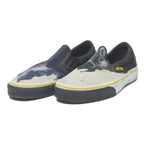 VANS Slip-On Mens Canvas Trainers Black & Grey UK 7 National Geographic