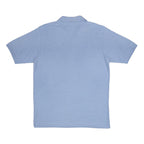 FILA Mens Blue Cotton Blend Short Sleeve Plain Polo Shirt L Casual Classic Fit