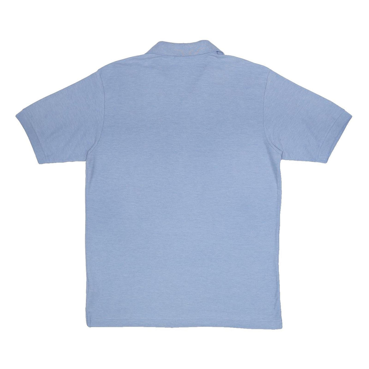 FILA Mens Blue Cotton Blend Short Sleeve Plain Polo Shirt L Casual Classic Fit
