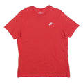 NIKE Mens Red Classic T-Shirt L Short Sleeve Crew Neck Cotton Blend