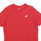 NIKE Mens Red Classic T-Shirt L Short Sleeve Crew Neck Cotton Blend