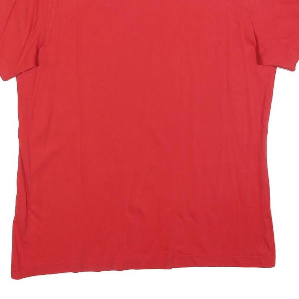 NIKE Mens Red Classic T-Shirt L Short Sleeve Crew Neck Cotton Blend