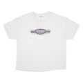 HANES Mens White Rednecks Racing Graphic T-Shirt 2XL Short Sleeve Crew Neck