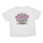 HANES Mens White Rednecks Racing Graphic T-Shirt 2XL Short Sleeve Crew Neck